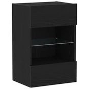 Vidaxl Komplet TV omaric Črna 40 x 30 x 60,5 cm Konstruiran les