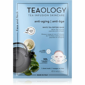 Teaology White Tea Peptide Mask Sheet maska za intenzivno zatezanje i posvjetljivanje kože lica 21 ml