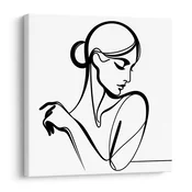 Slika skrivnostna ženska linija - 70x70