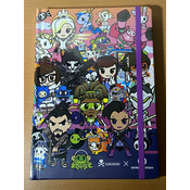 MERCHANDISE FIGURE CUTE BUT DEADLY OVERWATCH NOTEBOOK T.xOVERWATCH BLACK beležka