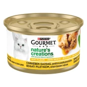 Gourmet Nature's Creations mokra hrana za mačke, piščanec s špinačo in paradižnikom, 24 x 85 g