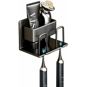 Generic Stensko držalo za zobno ščetko za kopalniški organizator Držalo za zobno ščetko iz aluminijeve zlitine Stensko stojalo za električno zobno ščetko Caddy za kopalnico z 2 režama za zobno šč, (21126313)