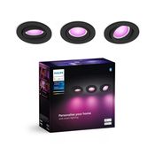 Philips - SET 3x LED RGBW prigušiva ugradne svetiljke Hue CENTURA 1xGU10/4,2W/230V