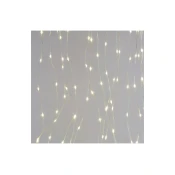 LED božična nano veriga – zavesa, 1,7x1,5 m, zunanja in notranja, topla bela, programi