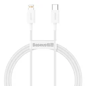 BASEUS Kabel za iPhone USB tip C – Lightning Power Delivery 20 W, 1 m, bel