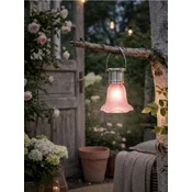 Sinsay - Solarna baštenska LED lampa sa rebrastim abažurom - fuksija