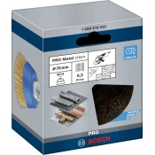 Lončasta žična ščetka PRO Metal clean, 70 x 0,30 mm, navoj