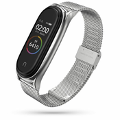 JEREMEN DOOP MILANESE LOOP XIAOMI MI SMART BAND 5/6/6 NFC SILVER