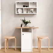 HANAH HOME Set Trpezarijski sto i zidna polica Nord ND17 SW