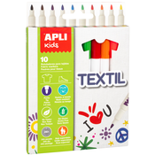 Markeri za crtanje po tekstilu APLI - 10 boja