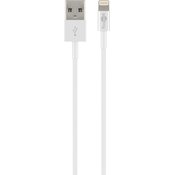 Goobay iPad/iPhone/iPod polnilni kabel/podatkovni kabel [1x USB 2.0 vtič A - 1x Apple Dock-vtič Lightning] 1 m bela Goobay