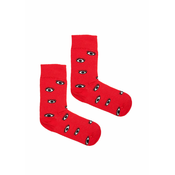 Kabak Unisexs Socks Patterned Red Eyes