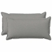 vidaXL Prevleka za blazino 2 pcs HOUTEN Oblačno siva 40 x 80 cm