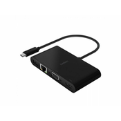 BELKIN Adapter USB-C/ GBE - HDMI - VGA - USB-A/ crna