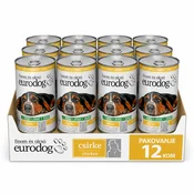 Euro Dog Vlažna hrana za pse, Piletina 1240g, 12 komada
