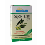 Nutrilab Oljčni listi, 60 kapsul