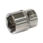 Silverline Ključ vtičnice 25 mm 1/2 HEX kratka srebrna črta