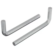 Vidaxl Šesterokotna ključa 2 szt. srebrna 32 x 86 mm Jeklo