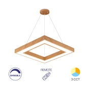 Braytron LED visilica sa daljinskom komandom BRY-BLADE-PD-KVADRATNA-DRVO-45W