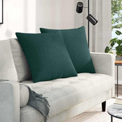 Jastucici za sofu 2 pcs Tamnozelena 80 x 80 cm tkanina