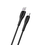 USAMS USB-C kabel 5A USAMS 1m hitro polnjenje črne barve