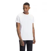 Tommy Jeans za moške. DM0DM04411 TJM Original Jersey bela (XXL), Priložnostno, Kratek rokav, Organski bombaž, Trajnostni