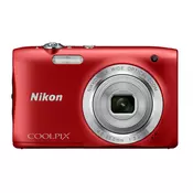 Digitalni foto-aparat Nikon S2900, Crveni