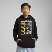 Mens Puma Mid 90s Hoodie, Black, Size 9-10Y, Clothing