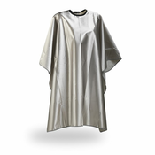 Wako Silver Satin Cape