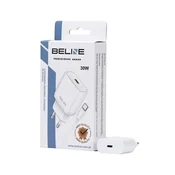 slomart 30w gan usb-c omrežni polnilnik + usb-c kabel, bela