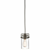 Elstead KL-BRINLEY-MP-OZ - Lestenec na vrvici BRINLEY 1xE27/60W/230V antracit