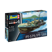 Plasticni camac ModelKit 05165 - Patrolni torpedni camac PT-588 / PT-579 (1:72)
