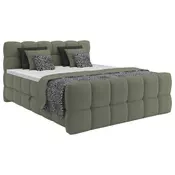Premium Living Postelja Boxspring Brisbane, Zelena, 120x220