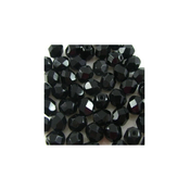Ceške perle polirane 4mm crna