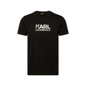 Karl Lagerfeld Majica, bež / crna