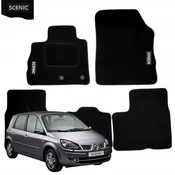 shumee Velurne talne obloge za Renault Scenic II 2003-2009 z vezenjem brisalcev avtomobila B