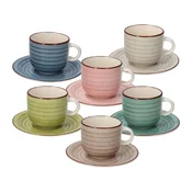 TOGNANA 6-delni set skodelic Urban Pastel, porcelan, 220 ml