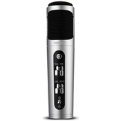 Mikrofon K02, 3.5mm AUX, Remax, srebrna