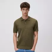 Reserved - Polo džemper od strukturirane tkanine