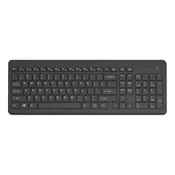 HP Tastatura 220, USB dongle, Bežicna, Crna