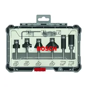 BOSCH komplet rezkarjev za obrobe in robove (6mm), 6-delni