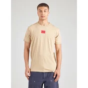 HUGO Majica Diragolino212 50447978 Bež Regular Fit