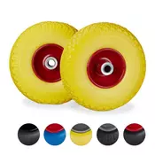 Northix Kolesa za samokolnico 2 kom., premer 4.00-6, nosilnost 400 kg, trpežna zasnova