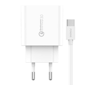 Foneng Hitri polnilec Foneng 1x USB EU46 QC 3.0+ kabel USB Type C, (20628076)