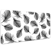 Decormat Podloga za pisalno mizo Drawn feathers 100x50 cm