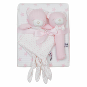 Jungle dekica celoletna medvedek set pink