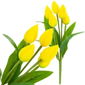 shumee CV26806-3 tulipan velik šopek tulipanov X5 umetno cvetje tulipani v šopku rumeni