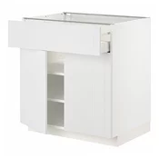 METOD / MAXIMERA Podni element s fiokom/2 vrata, bela/Stensund bela, 80x60 cm