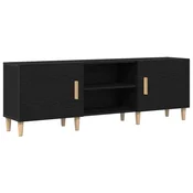 Vidaxl TV omarica Črna Orehovina 150 x 30 x 50 cm Konstruiran les