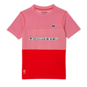 Majica za djecake Lacoste Tennis x Daniil Medvedev Jersey T-Shirt - pink/red/blue